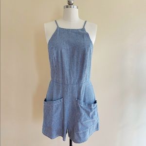 BDG / Urban Outfitters railroad stripe overalls